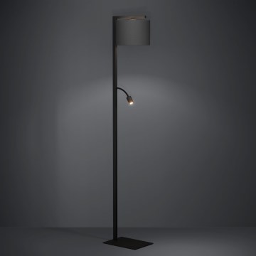 Eglo - LED Podna lampa 1xE27/40W/230V + LED/3,8W 3000K crna