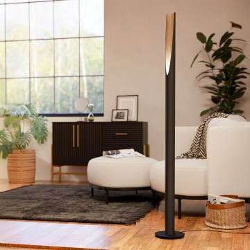 Eglo  - LED Podna lampa 1xGU10/4,5W/230V 3000K crna/smeđa
