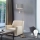 Eglo - LED Podna lampa TUNJA 1xE27/60W/230V + LED/2,1W pr. 38 cm mat krom/siva