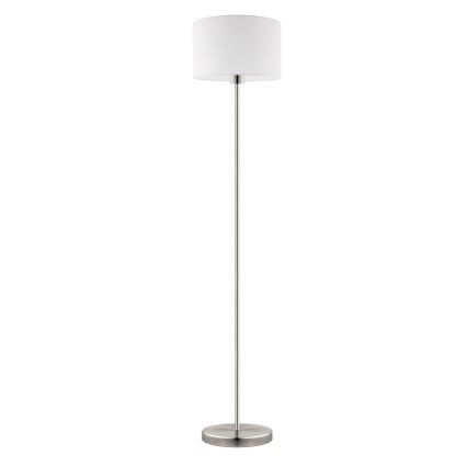 Eglo - LED  Podna lampa TUNJA 1xE27/60W/230V mat krom/bijela
