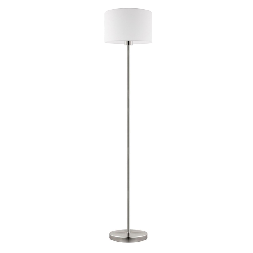 Eglo - LED  Podna lampa TUNJA 1xE27/60W/230V mat krom/bijela