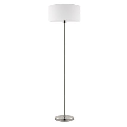 Eglo - LED  Podna lampa TUNJA 1xE27/60W/230V mat krom/bijela
