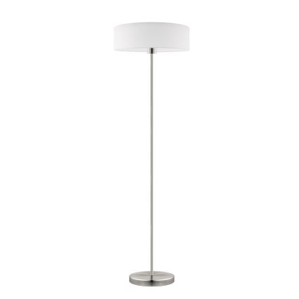 Eglo - LED  Podna lampa TUNJA 1xE27/60W/230V mat krom/bijela