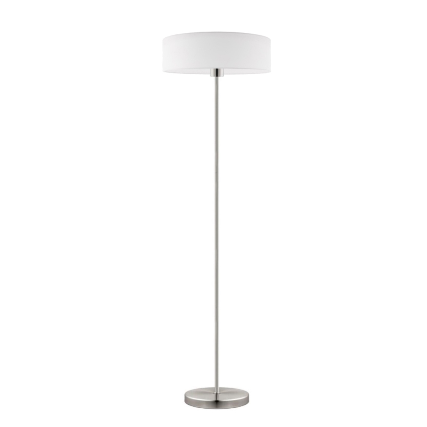 Eglo - LED  Podna lampa TUNJA 1xE27/60W/230V mat krom/bijela