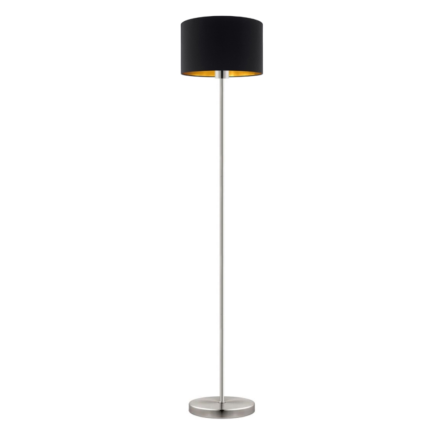 Eglo - LED  Podna lampa TUNJA 1xE27/60W/230V mat krom/crna