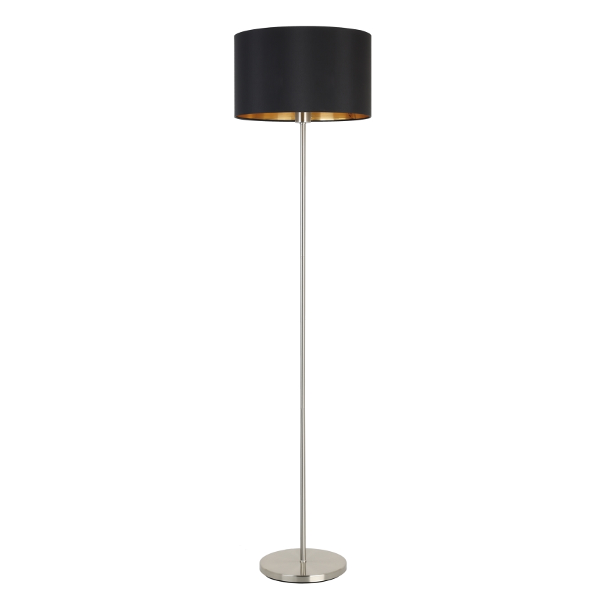 Eglo - LED  Podna lampa TUNJA 1xE27/60W/230V mat krom/crna