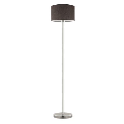 Eglo - LED  Podna lampa TUNJA 1xE27/60W/230V mat krom/smeđa