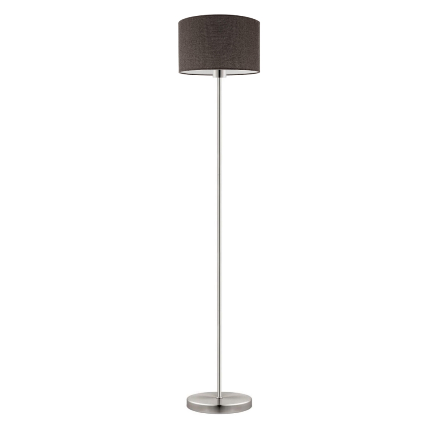 Eglo - LED  Podna lampa TUNJA 1xE27/60W/230V mat krom/smeđa
