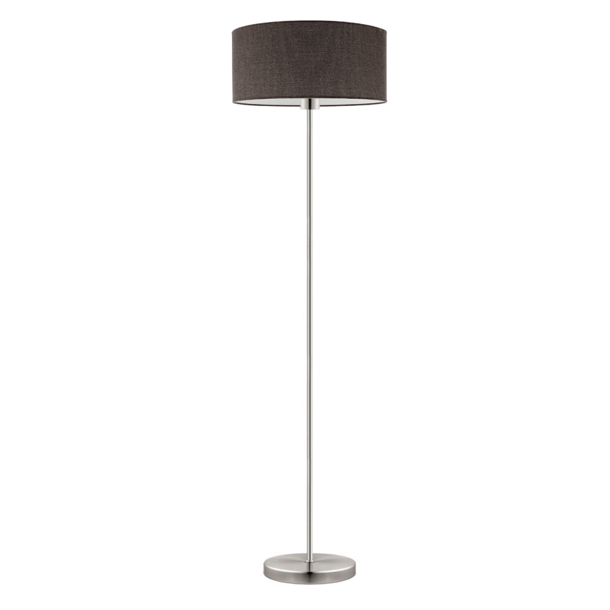 Eglo - LED  Podna lampa TUNJA 1xE27/60W/230V mat krom/smeđa