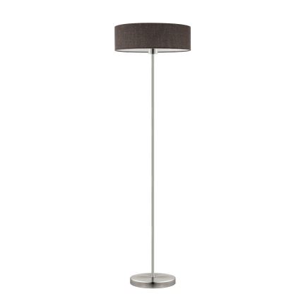 Eglo - LED  Podna lampa TUNJA 1xE27/60W/230V mat krom/smeđa