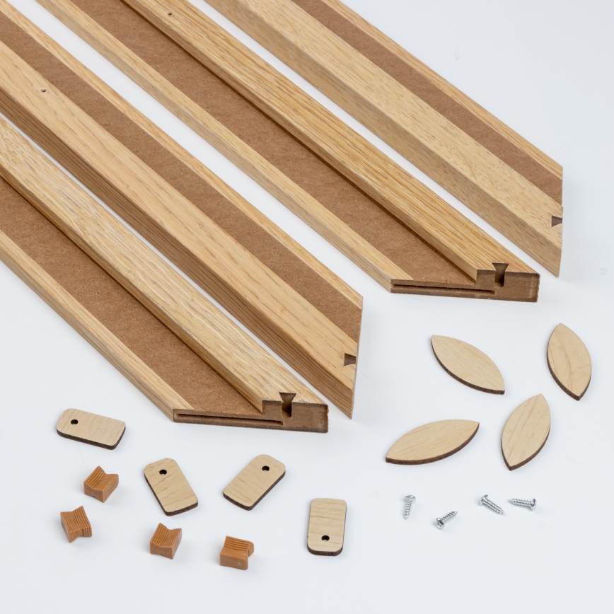 Eglo - LED Prigušivi nadgradni panel POZZALLO WOOD LED/21W/230V 2700-6500K 49,5x49,5 cm smeđa + daljinski upravljač