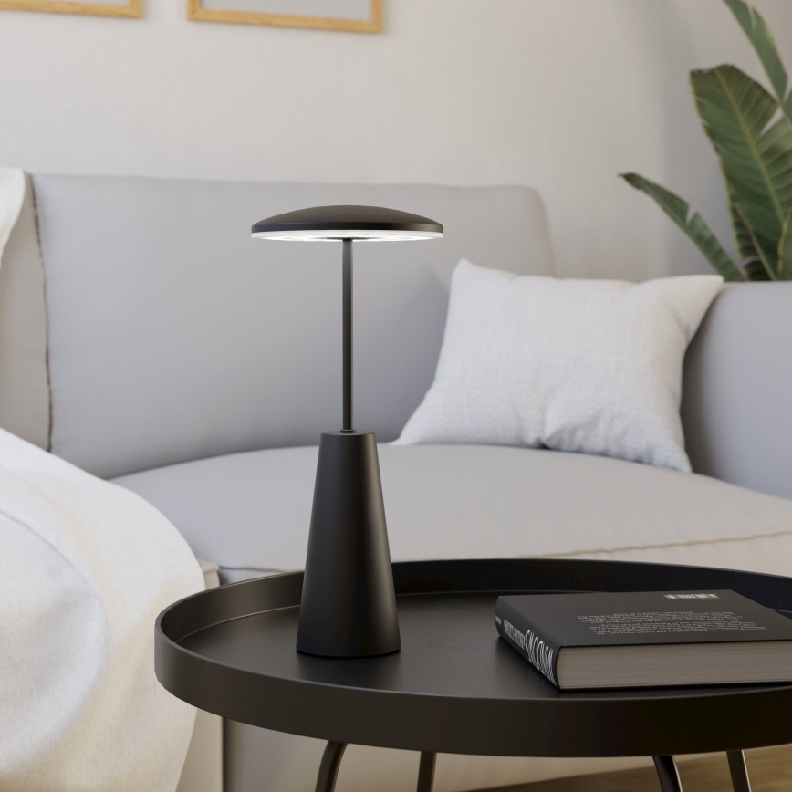 Eglo - LED Prigušiva dodirna vanjska lampa LED/2,8W/5V 2400K/3000K/4000K 5200 mAh IP54 crna