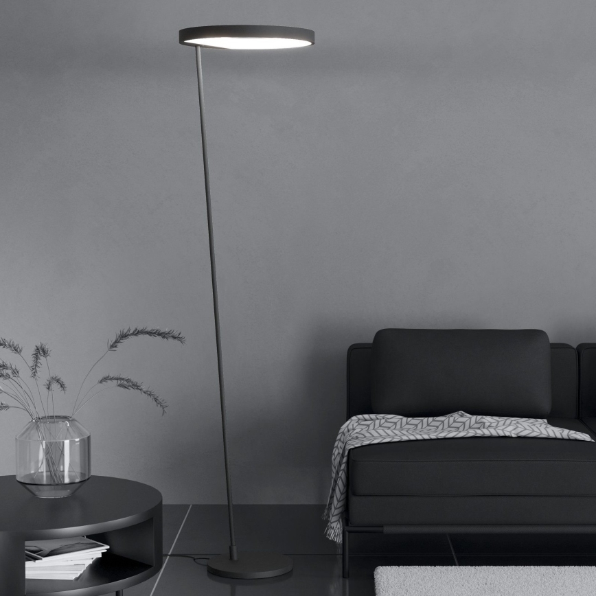 Eglo - LED Prigušiva podna lampa LED/23W/230V 3000K crna