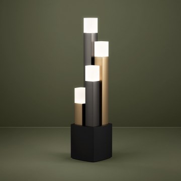 Eglo - LED Prigušiva stolna lampa 4xLED/3,7W/230V 3000K antracit/zlatna
