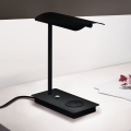 Eglo - LED Prigušiva stolna lampa na dodir s bežičnim punjenjem LED/5,8W/230V crna