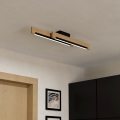 Eglo - LED Prigušiva stropna svjetiljka 2xLED/10W/230V 3000K crna/bež