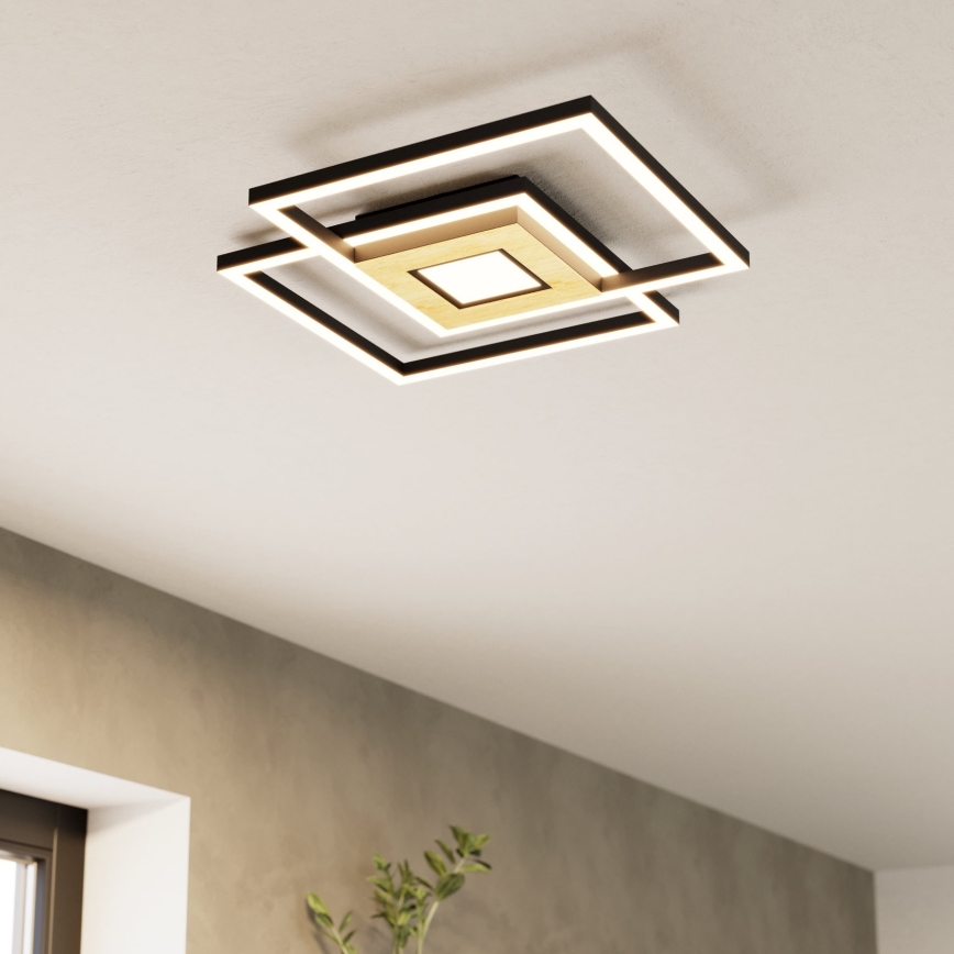 Eglo - LED Prigušiva stropna svjetiljka 2xLED/17W/230V +1xLED/4,2W 2700-6500K + daljinski upravljač