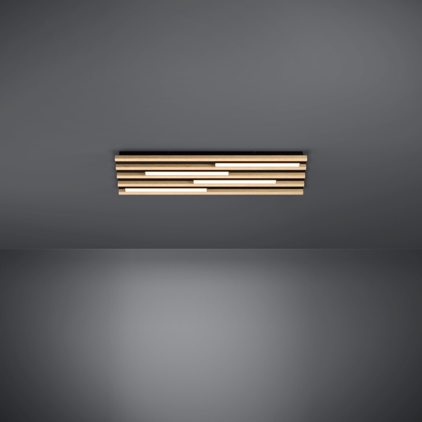 Eglo - LED Prigušiva stropna svjetiljka 4xLED/9W/230V 3000K 22x78 cm smeđa
