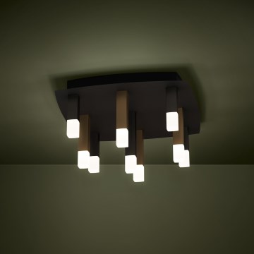 Eglo - LED Prigušiva stropna svjetiljka 9xLED/3,1W/230V 3000K antracit/zlatna