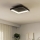 Eglo - LED Prigušiva stropna svjetiljka LED/12W/230V 2700-6500K crna + daljinski upravljač