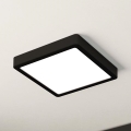 Eglo - LED prigušiva stropna svjetiljka LED/17W/230V crna 21x21 cm