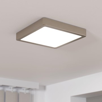 Eglo - LED Prigušiva stropna svjetiljka LED/17W/230V mat krom