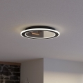 Eglo - LED Prigušiva stropna svjetiljka LED/20W/230V 2700-6500K crna + daljinski upravljač