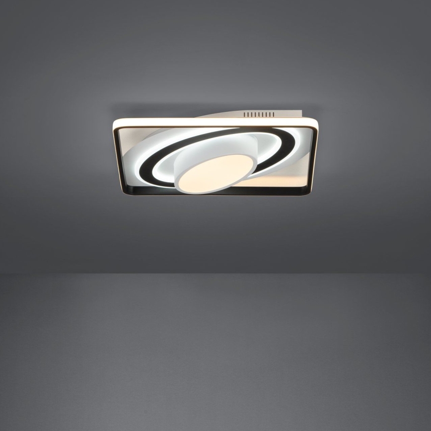 Eglo - LED Prigušiva stropna svjetiljka LED/21,5W/230V + LED/10,5W + LED/3W 3000-6500K crna + daljinski upravljač