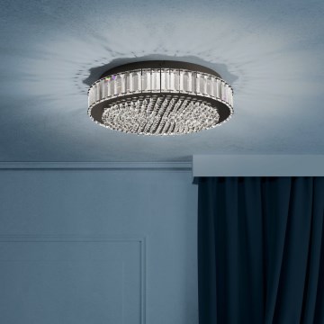 Eglo - LED Prigušiva stropna svjetiljka LED/23,5W/230V 4000K crna
