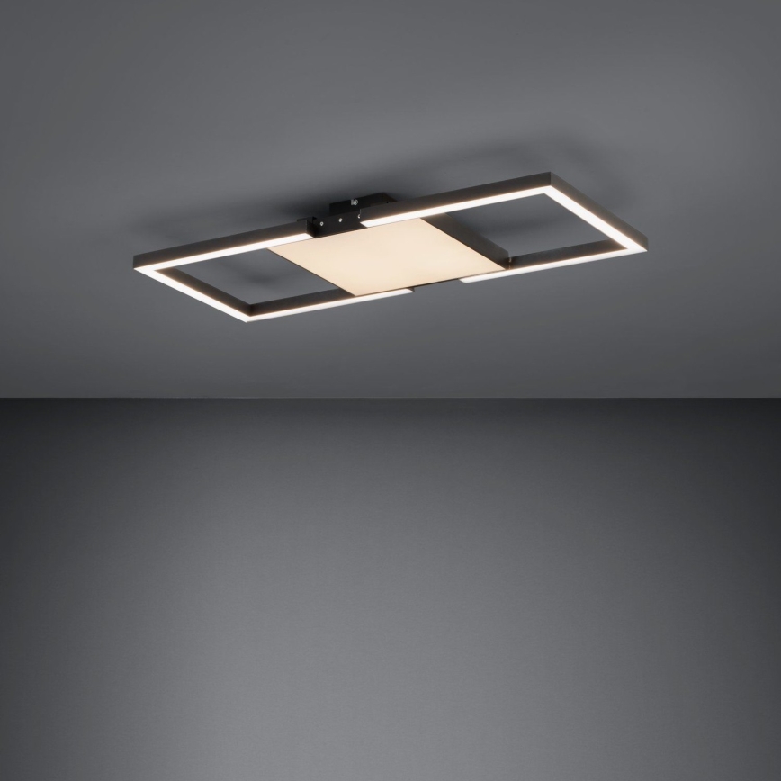 Eglo - LED Prigušiva stropna svjetiljka LED/26,2W/230V 2700-6500K crna + daljinski upravljač