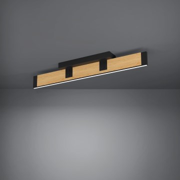 Eglo - LED Prigušiva stropna svjetiljka LED/27W/230V 3000K crna/smeđa