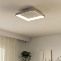 Eglo - LED Prigušiva stropna svjetiljka LORETELLO LED/12W/230V bijela + daljinski upravljač
