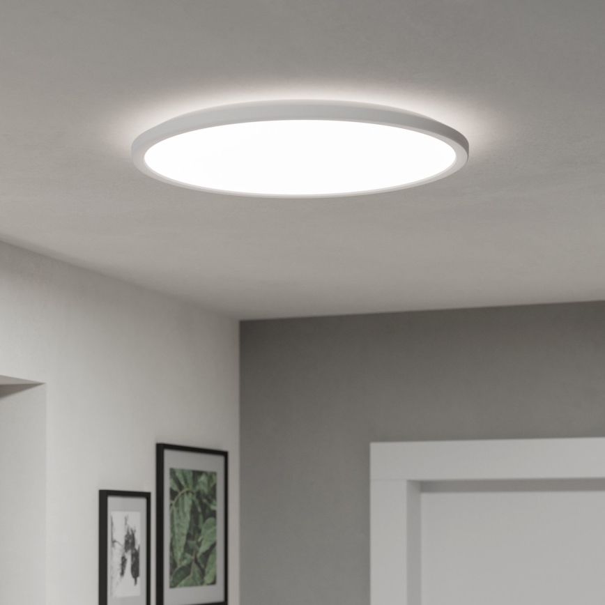 Eglo - LED Prigušiva stropna svjetiljka za kupaonicu LED/16,8W/230V 2700-6500K pr.50 cm IP44 bijela + daljinski upravljač