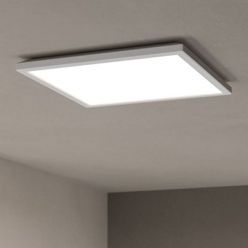 Eglo - LED Prigušiva stropna svjetiljka za kupaonicu LED/17,6W/230V 2700-6500K 39x39 cm IP44 bijela + daljinski upravljač