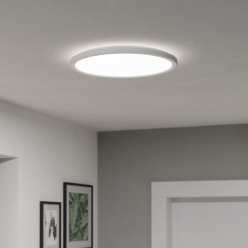 Eglo - LED Prigušiva stropna svjetiljka za kupaonicu LED/18,5W/230V 2700-6500K pr. 38,9 cm IP44 bijela + daljinski upravljač
