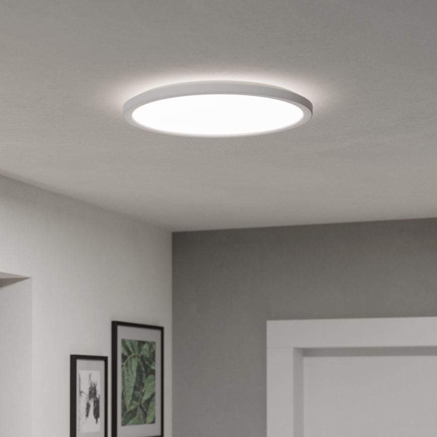 Eglo - LED Prigušiva stropna svjetiljka za kupaonicu LED/18,5W/230V 2700-6500K pr. 38,9 cm IP44 bijela + daljinski upravljač