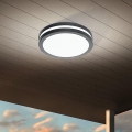 Eglo - LED Prigušiva stropna svjetiljka za kupaonicu LOCANA-C LED/14W/230V Bluetooth IP44 antracit