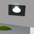 Eglo - LED Prigušiva ugradbena svjetiljka LED/6W/230V crna