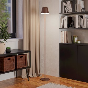 Eglo - LED Prigušiva vanjska punjiva podna lampa LED/4,3W/230V 2400/3000/4000K IP54 smeđa