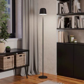 Eglo - LED Prigušiva vanjska punjiva podna lampa LED/4,3W/5V 2400/3000/4000K IP54 crna