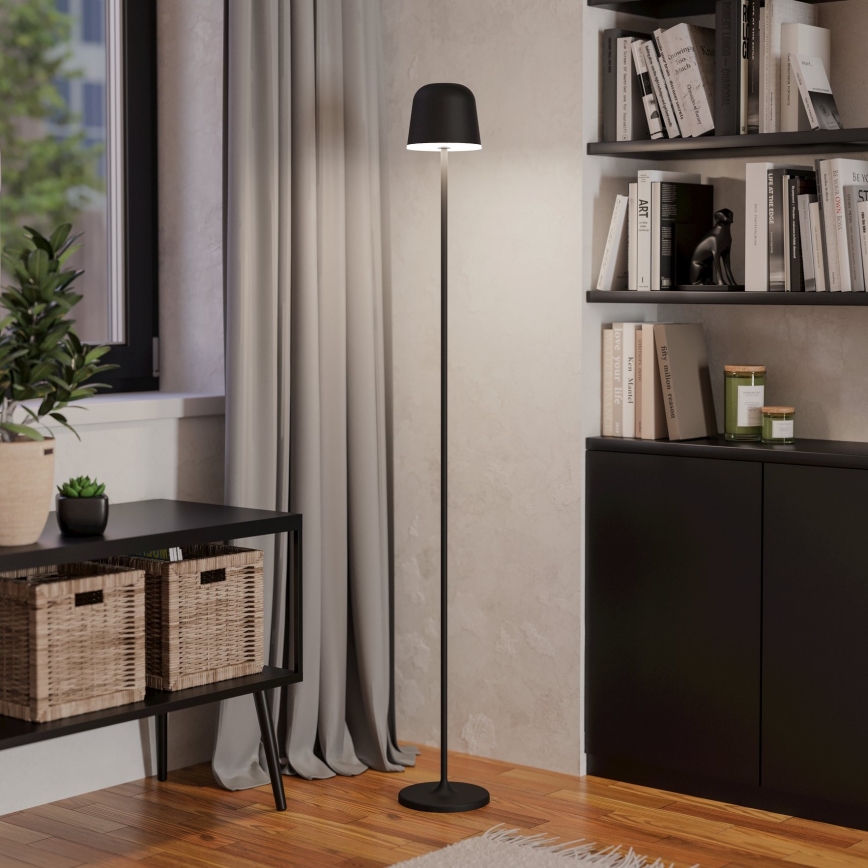 Eglo - LED Prigušiva vanjska punjiva podna lampa LED/4,3W/5V 2400/3000/4000K IP54 crna