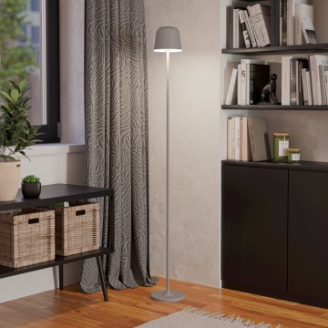 Eglo - LED Prigušiva vanjska punjiva podna lampa LED/4,3W/5V 2400/3000/4000K IP54 siva
