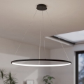 Eglo - LED prigušivač lustera na užetu LED/40W/230V 2700-6500K crna + daljinski upravljač