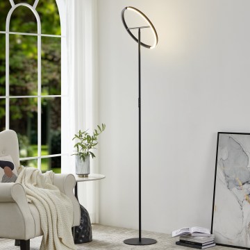 Eglo - LED prigušivačka podna svjetiljka 2xLED/8,8W/230V crna