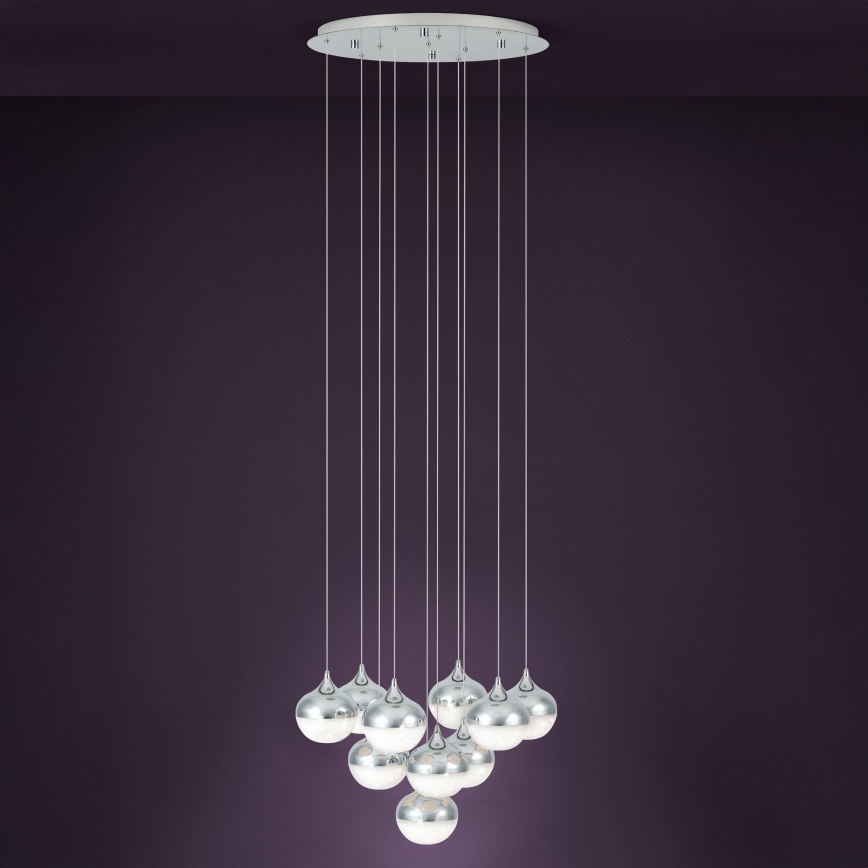Eglo - LED Prigušivi luster na sajli 10xLED/3,1W/230V