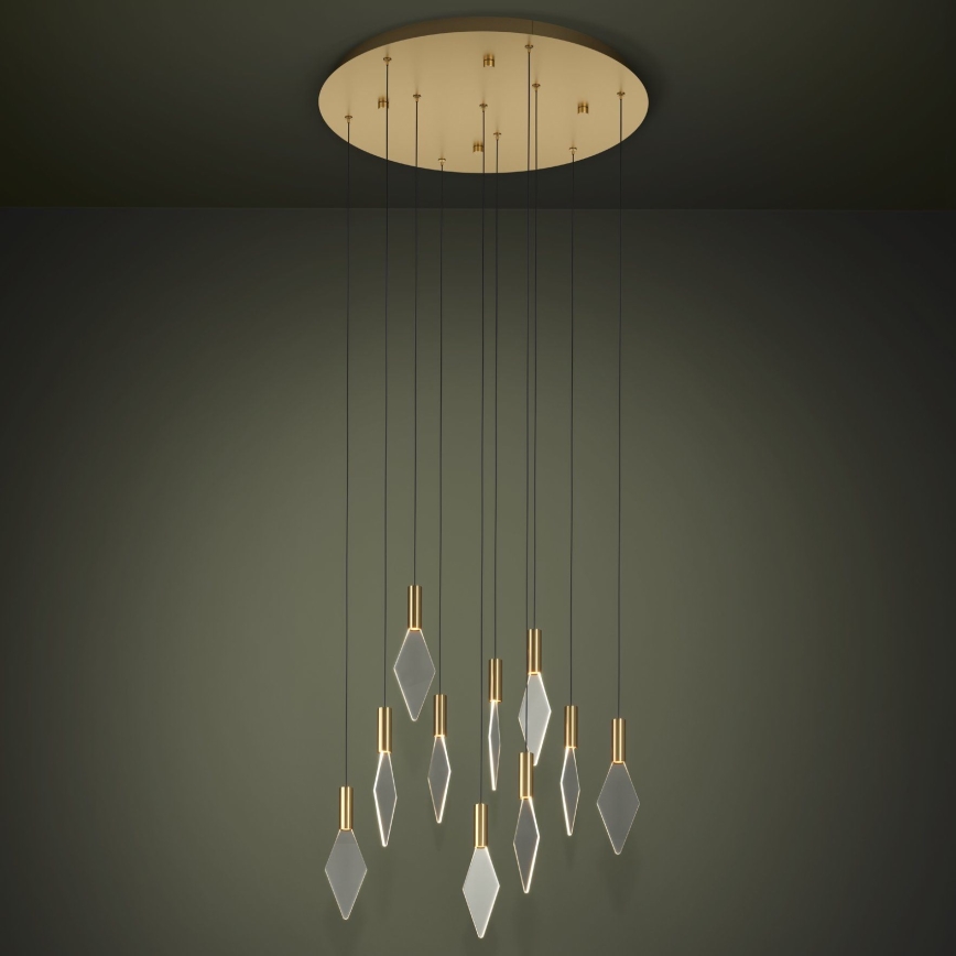 Eglo - LED Prigušivi luster na sajli 10xLED/3W/230V 3000K pr. 58 cm zlatna