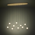 Eglo - LED Prigušivi luster na sajli 10xLED/3W/230V 3000K zlatna
