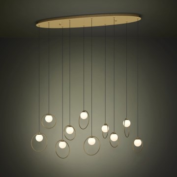 Eglo - LED Prigušivi luster na sajli 10xLED/3W/230V 3000K zlatna