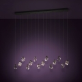 Eglo - LED Prigušivi luster na sajli 14xLED/3W/230V 3000K crna/prozirna