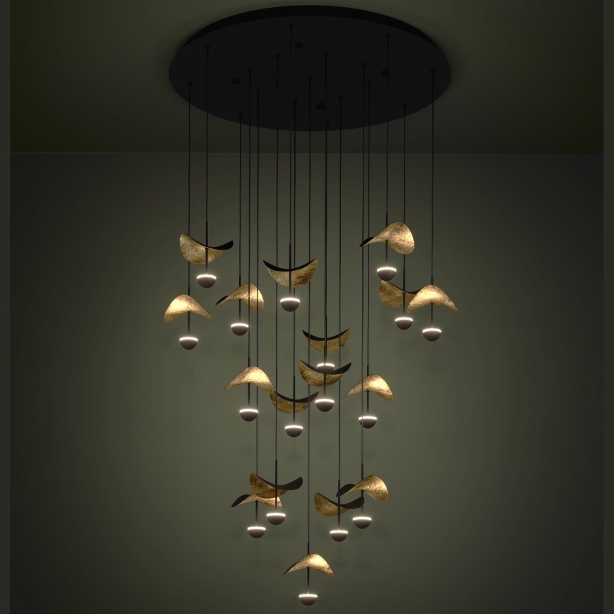 Eglo - LED Prigušivi luster na sajli 17xLED/2,3W/230V 3000K pr. 78 cm